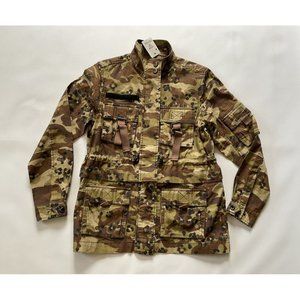 Guess Women’s Camo Print Cargo Jacket Military Inspired Size XS
